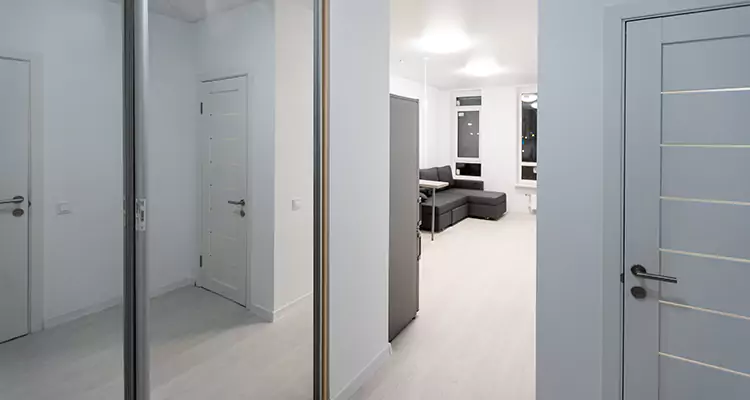 Modern Mirrored Closet Doors Repair in Palm City, FL